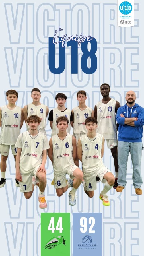 1/4 de Finale du Challenge Jeunes U18M 2026