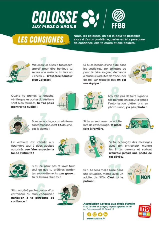 Les Consignes Colosse x FFBB