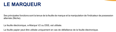 Rôle du marqueur